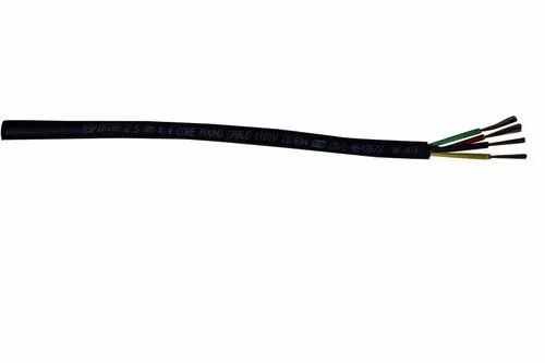 SSPINISH Black 2.5 Sq.mm. 4 Core Round Flexible Cable, For Electrical Fitting