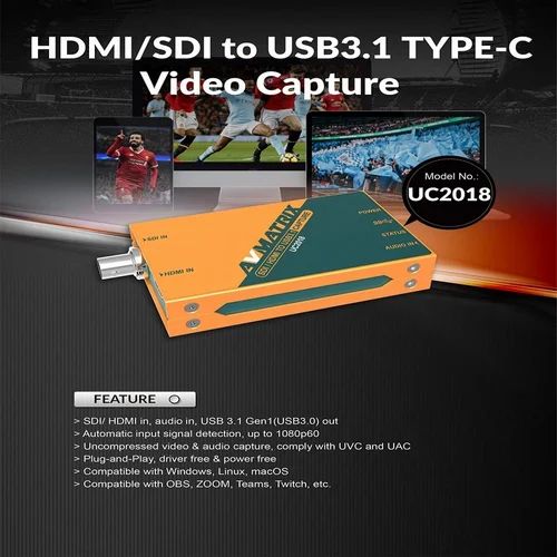 HDMI-SDI to USB3.1 TYPE-C Capture card