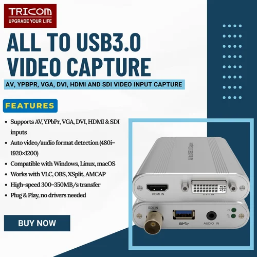 TRICOM All to USB3.0 Video Capture Card