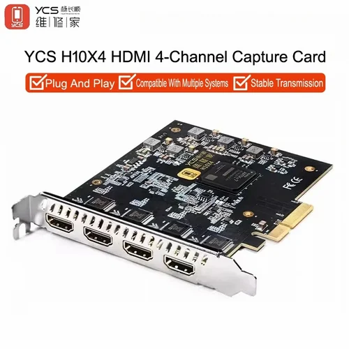 YCS H10X4 HDMI 4 Channel Capture Card HDMI Extend Adaptor Card