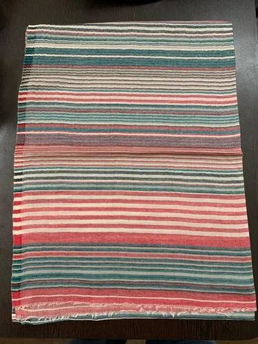 Kshitiz Textiles Rectangular Pashmina Linen Stole