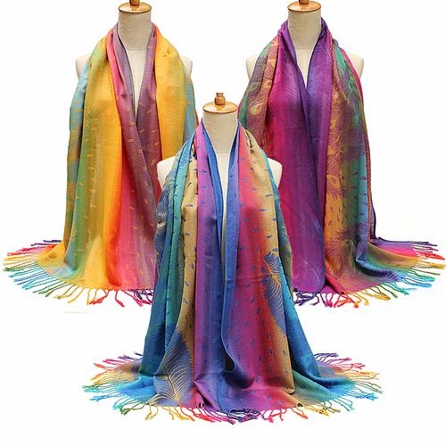 Multicoloured Viscose Ladies Stole