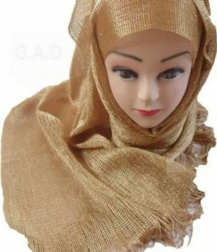 Plain Golden net stole