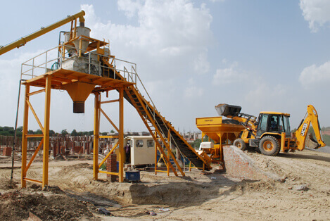 Fully Automatic Concrete Batching Mixing Plant with Inline Feeding