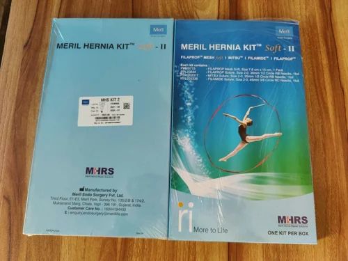 Meril Hernia Kit, 7.6 X 15 cm, Polypropylene (PP)