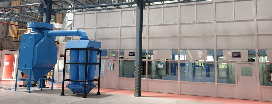 Automatic Electric Powder Coating Plant