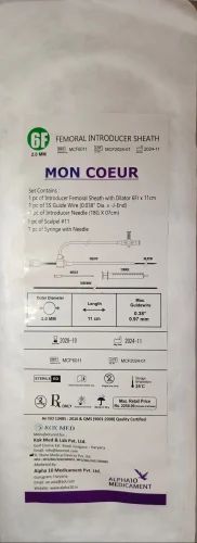 MON-COEUR Femoral Introducer Sheath, 6 Fr