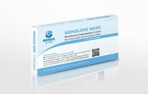Hernia Mesh, Size: 6x11 cm, Polypropylene (PP)