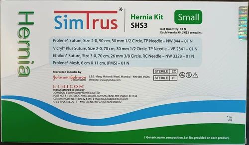 Ethicon Simtrus Hernia Kit, Cotton, Model Name/Number: SHS3