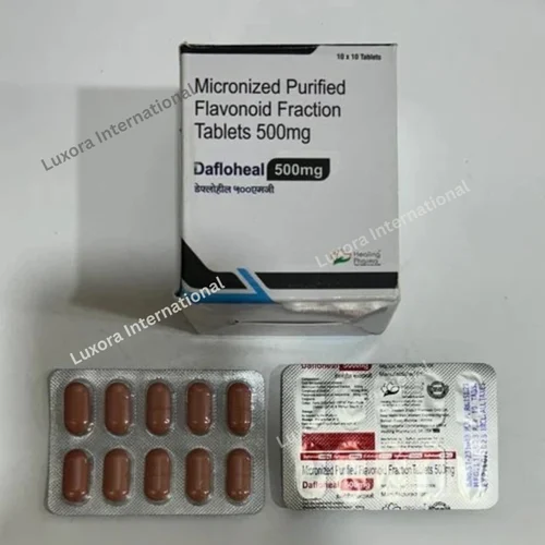 DAFLOHEAL Diosmin 500 Mg Micronized Purified Flavonoid Fraction Tablets