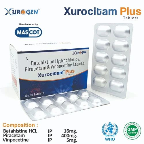 Betahistine 16mg Piracetam 400mg Vinpocetine 5mg Tablet (10 Tablets)