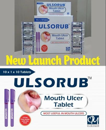 Mouth Ulcer Tablets Ulsorub, OM Biotec