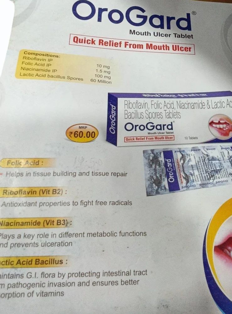 Orogard Mouth Ulcer Tablet