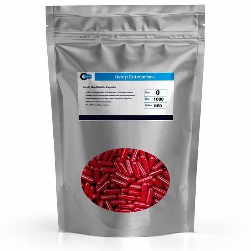Ostep 500mg Red Empty Hard Gelatin Capsules