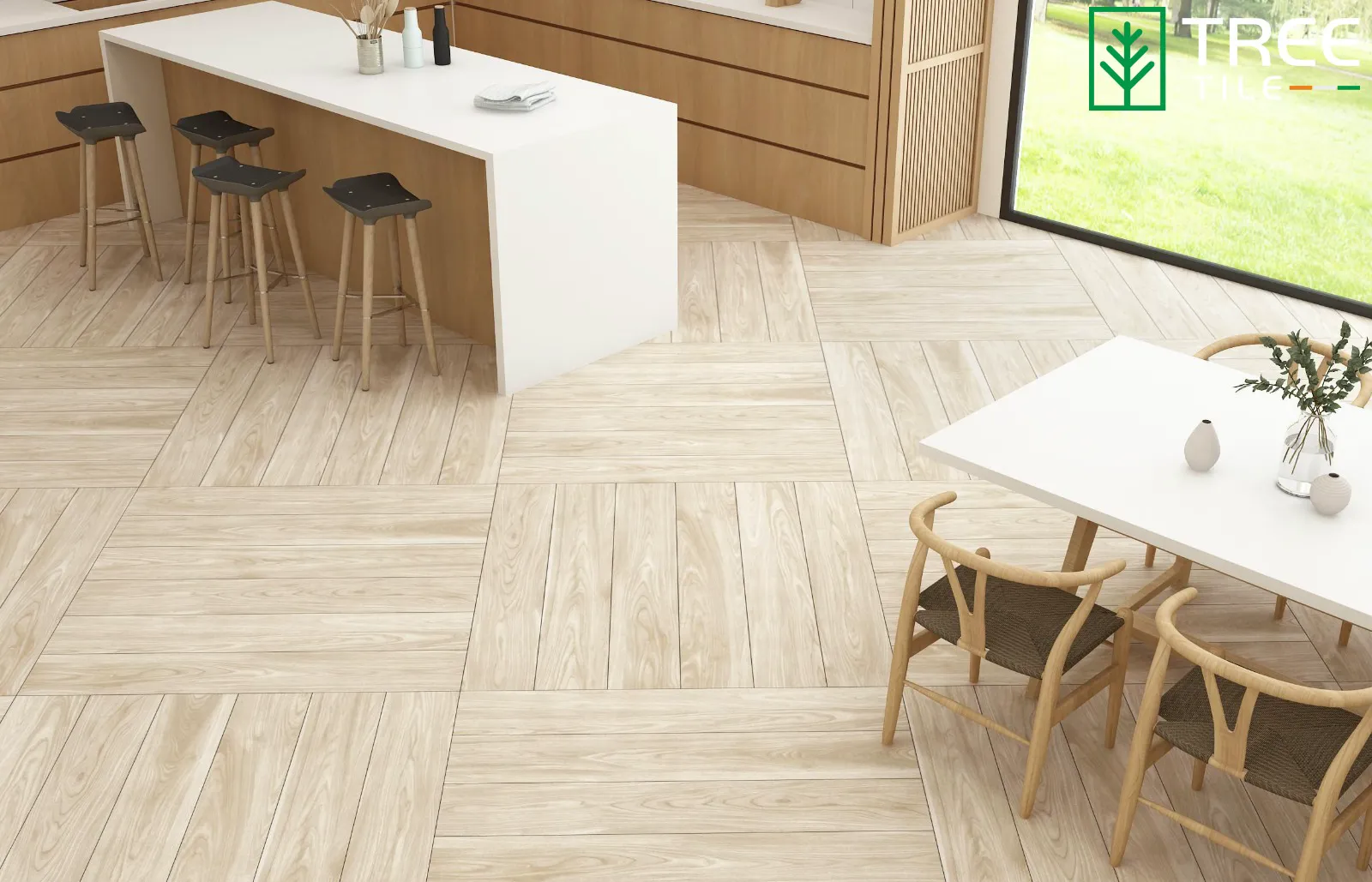 Natural Wood Look Finish For Indoor Flooring