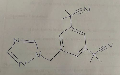 Anastrozole IP CAS NO. 120511-73-1 (Purity 99%)
