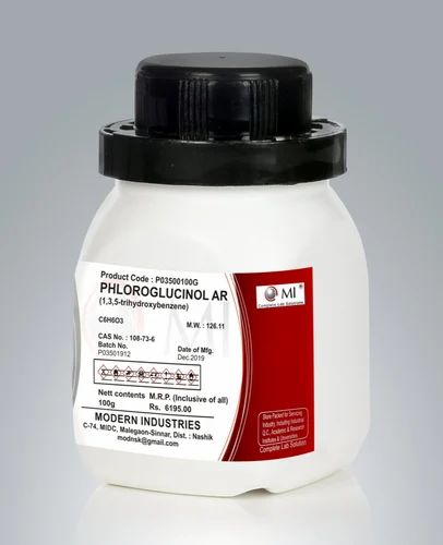 MI Phloroglucinol AR (1,3,5-trihydroxybenzene) - 100 gm (IP Grade, 99% Purity)