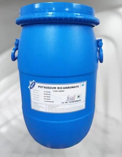 White Potassium Bicarbonate Food Grade, 50 kg