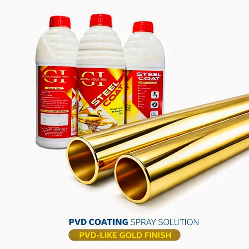 Steel Coat - Gold (SS Golden Spray Alternative of PVD Coating )