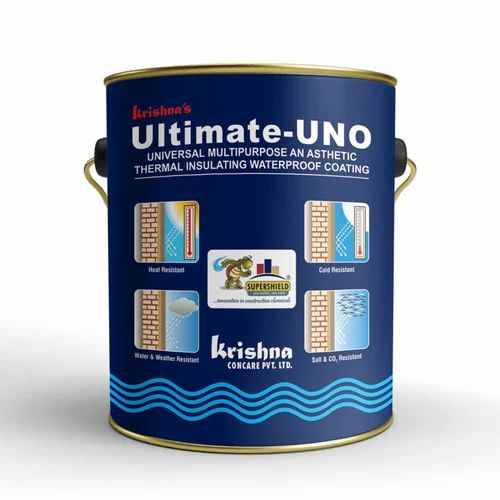 Up to 120°C Thermal Insulating Waterproof Coating, Insulation Type: Acrylic