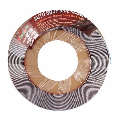 Universal Car Chrome Side Beading (10mm) with Foam Tape