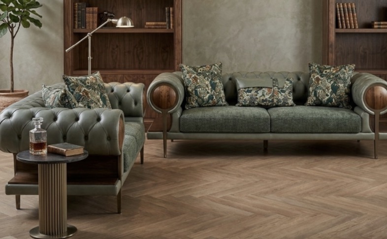 Savile Executive Leather Sofa