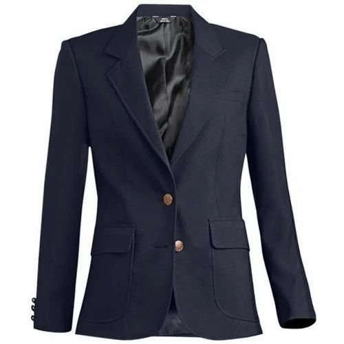 Self Design Cotton Blazer for Administration Service Uniform