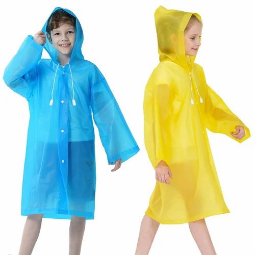 2Pcs Raincoat for Kids Boys Girls with Hood Thicken Polyester Rain Ponchos B0BZ4CL83Y