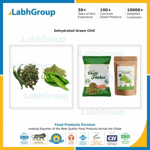 Dehydrated Green Chili Flakes Powder - Labh Group