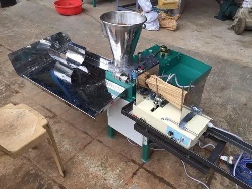 Stainless Steel Incense Sticks Making Machine, Production Capacity: 5-10 kg/hr, 150-200 strokes/min