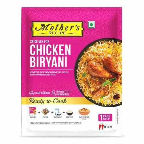Hyderabadi 100 GM MOTHER'S CHICKEN BIRYANI MIX - 4 X 10 X 100 GP - CBB, Form: Powder