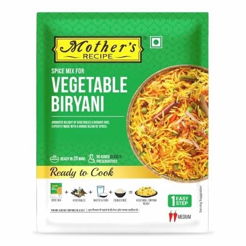 75 GM MOTHER'S VEGETABLE BIRYANI MIX - 4 X 10 X 75 GP - CBB