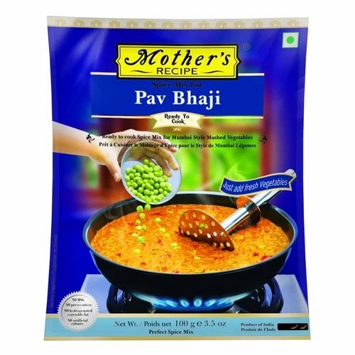 100 GM MOTHER'S PAV BHAJI MIX - 4 X 10 X 100 GP - CBB, Form: Powder