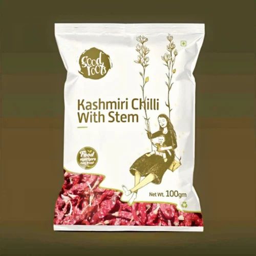 Aaha Impex Red Kashmiri Chili with Stem, Packaging Size: 1 Kg