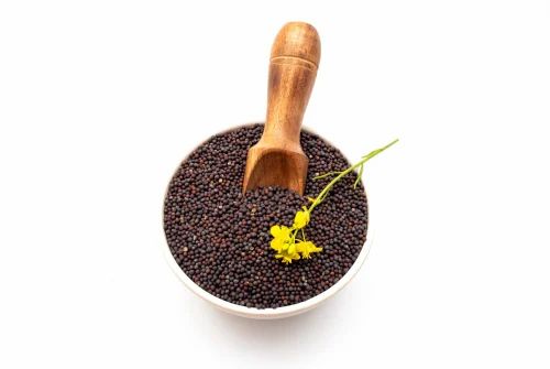 Bold Black Mustard Seeds, Sortex Clean
