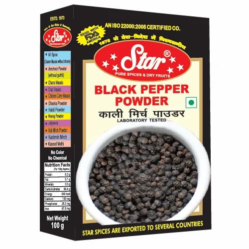 Black Pepper Powder, Box