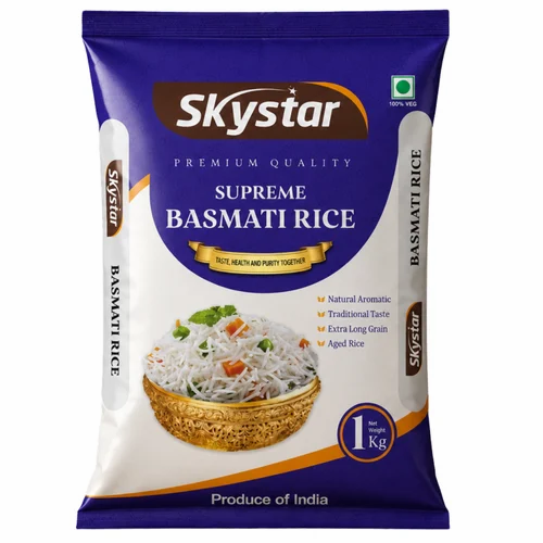Skystar Supreme Basmati Rice, Premium Quality, 1 Kg