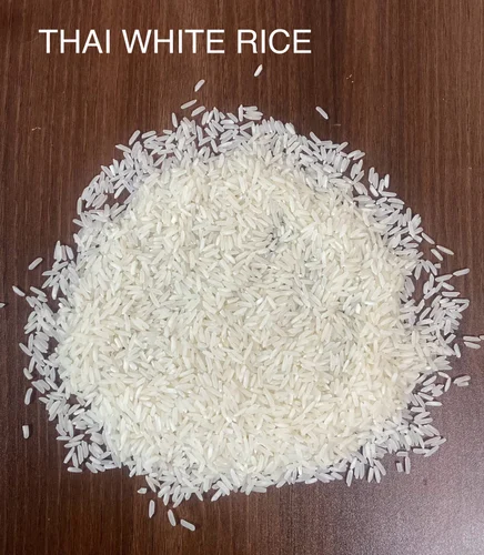 Thailand Long Grain White Rice 15 Broken, Steam, Grain Length: 8%mm