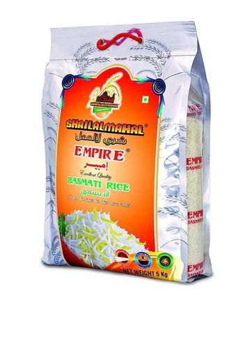 White 5kg Shrilalmahal Empire Basmati Rice, Bag