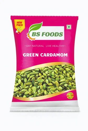 A-Grade BS Food Green Cardamom, Whole Pods, 8Mm+