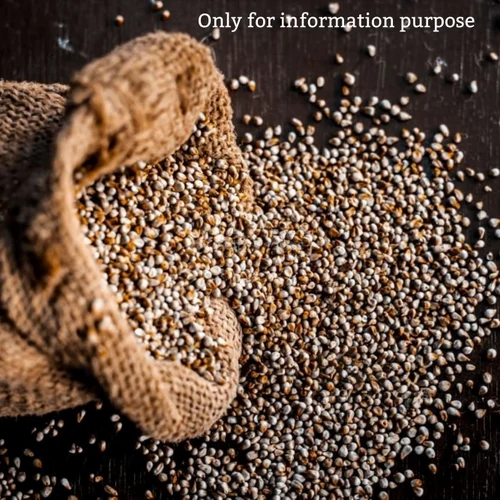 Sortex Clean Brown Millet (Bajra) Grain - 1 kg PP Bag