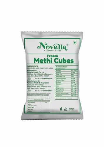 1 Kg Frozen Methi Cubes