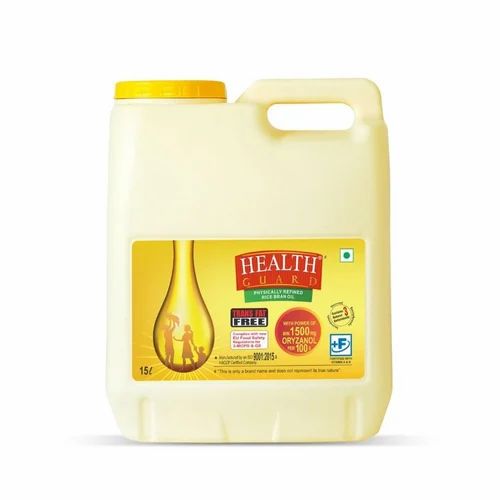 15L Health Gard Rice Bran Oil, Packaging Size: 15 kg