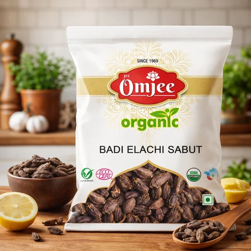 Omjee Badi Elaichi Dana, PP Bag, Packaging Size: 1 kg