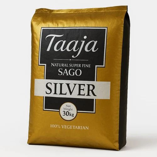 Taaja Natural Supar Fine Sago Silver Sabudana (30Kg Pack)
