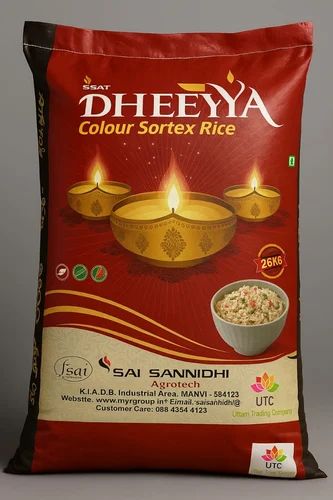 Dheeya Sortex Sona Kolam Rice, Packaging Type: PP Bag, Packaging Size: 26 kg