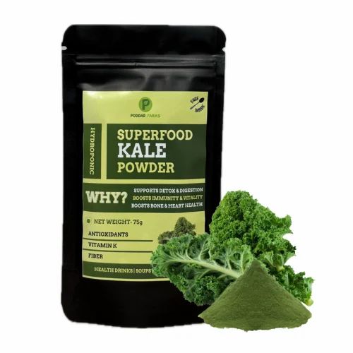 Poddar Farms Hydroponic Kale Leaf Powder, 1 kg, Indian