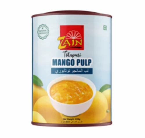 Canned Totapuri Mango Pulp
