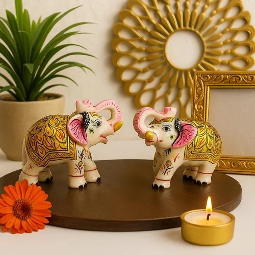Decorative Elephant Figurines Set 3 inch