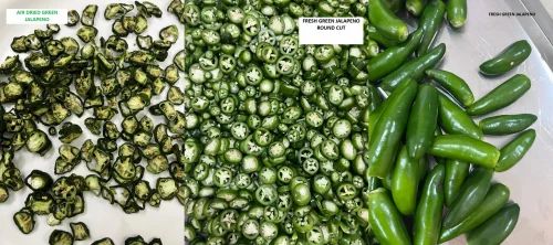 Air Dried/Dehydrated/Dried Green Jalapeno, Flakes